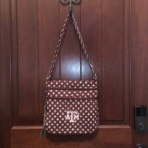 NWT Texas A&M Vera Bradley Triple ZIP Hipster